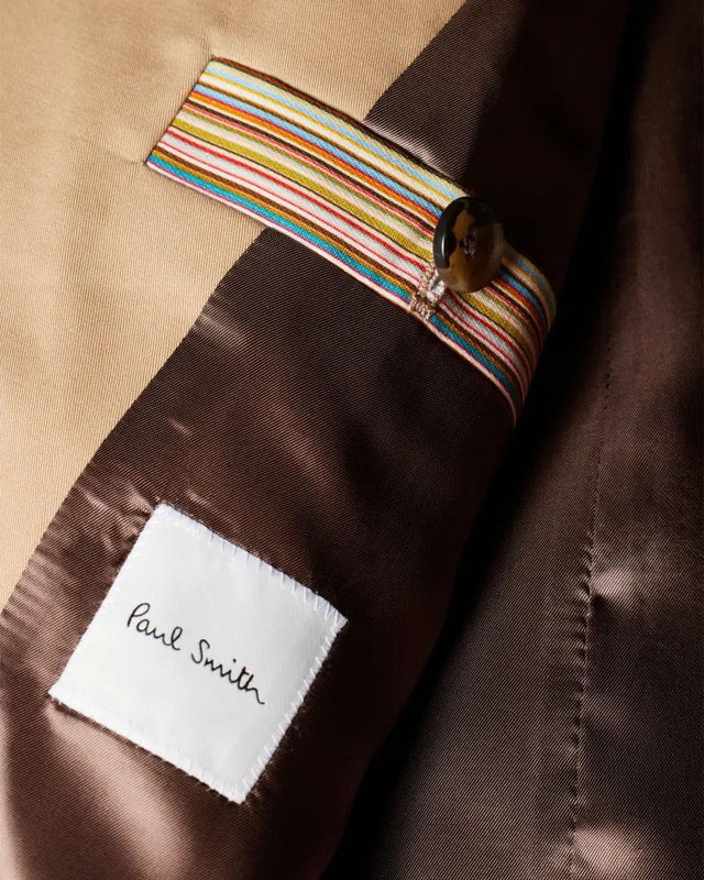 WOMEN'S COTTON TWILL PEA COAT - LIGHT CAMEL W1R-272CB-P01934 -61 Light Camel PAUL SMITH 