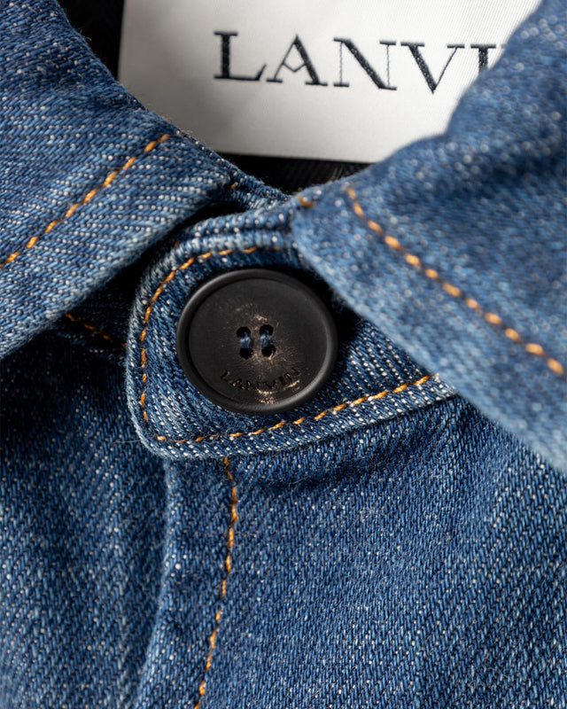 SHORT OVERSHIRT - LIGHT BLUE RM-SI0111-D091-E25 -22 LIGHT BLUE LANVIN 