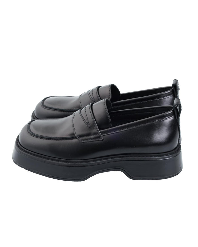 SQUARE TOE LOAFERS - BLACK