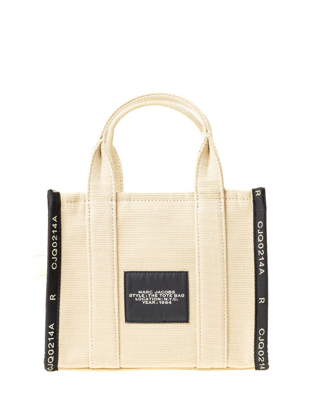 THE JACQUARD SMALL TOTE BAG - WARM SAND