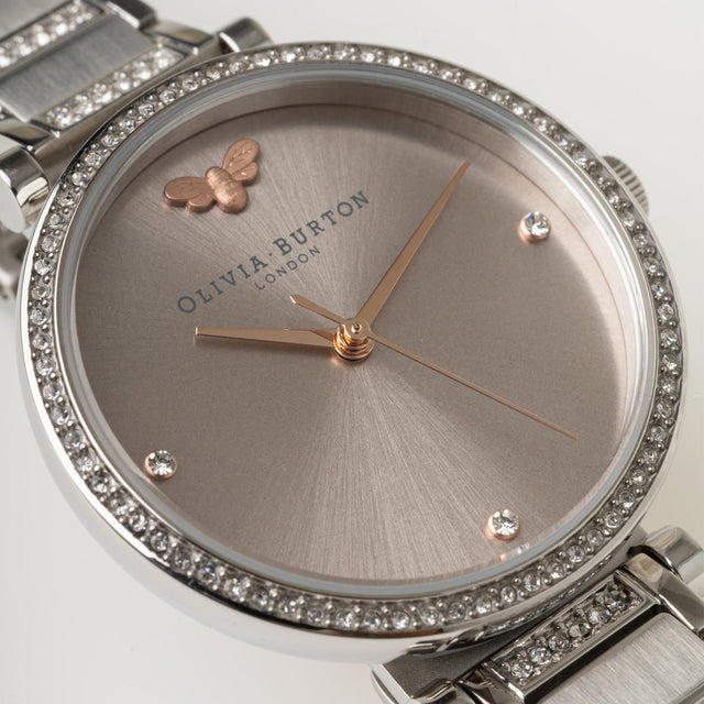 BELGRAVE T BAR WATCH - SILVER 24000001 -SILVER OLIVIA BURTON 