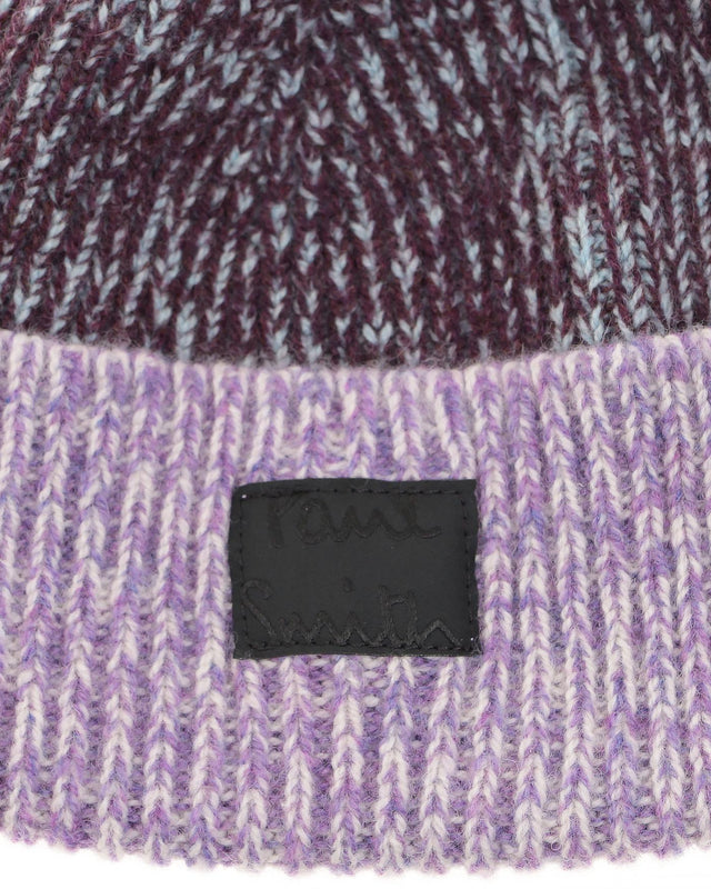 WOMENS BEANIE FLECKED - PURPLE MULTI W1A-480MK-L636 2 PAUL SMITH 