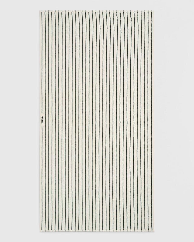 BATH SHEET - RACING GREEN STRIPES TT-RG100X150 -Racing Green Stripes TEKLA 