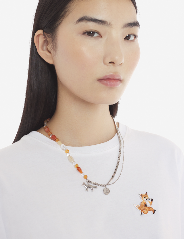 PROFILE FOX & BEADS NECKLACE - MULTI