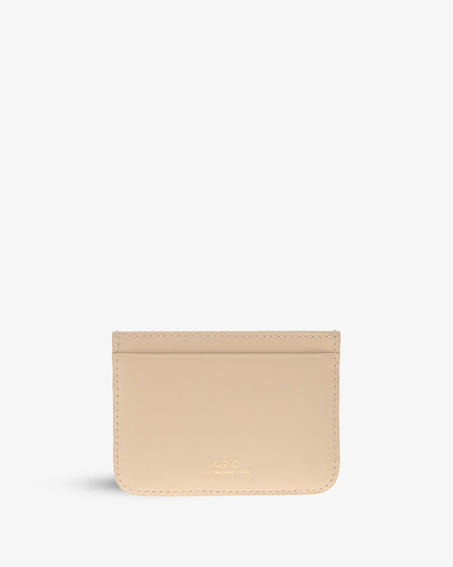 ASTRA CARD CASE - CREAM PXBMW-F63584 AAH  CRÈME A.P.C. 