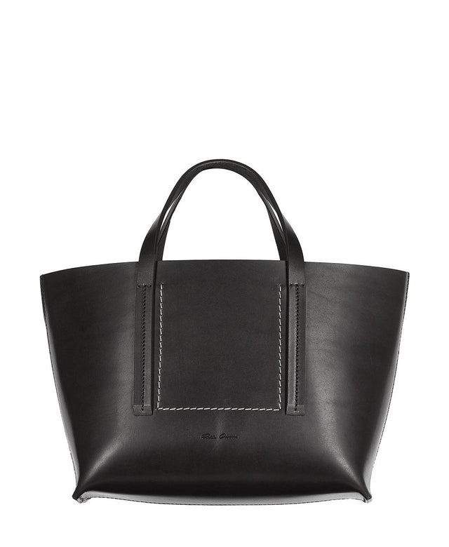 HOLLYWOOD MINI SHOPPER BAG - BLACK RA01E0664 LGEL -09 BLACK RICK OWENS 