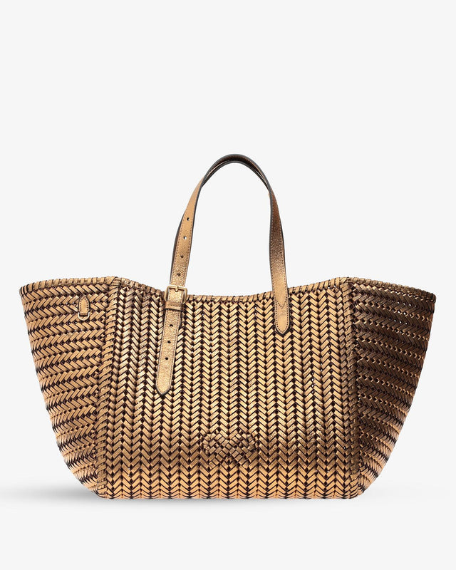 ANYA HINDMARCH 182331Bronze Crinkled Metallic