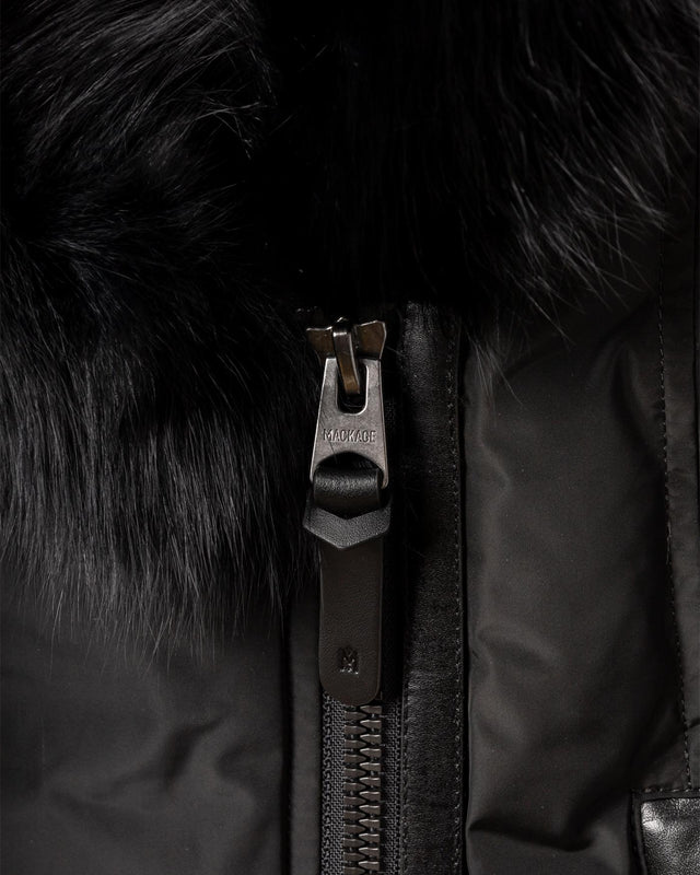 ADALI-BX HOODED DOWN JACKET - BLACK ADALI-BX -BLACK MACKAGE 