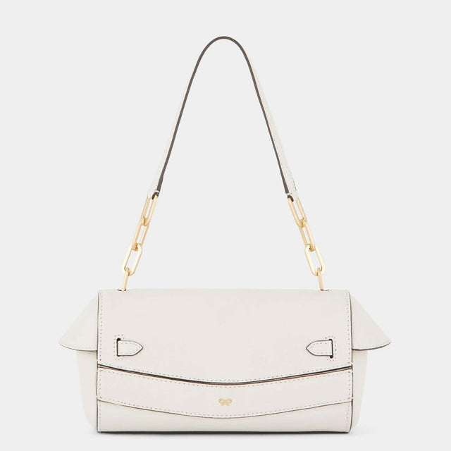 TUBE BAG - CHALK HIGH SHINE CAPRA 180900 CHALK HIGH SHINE CAPRA ANYA HINDMARCH 