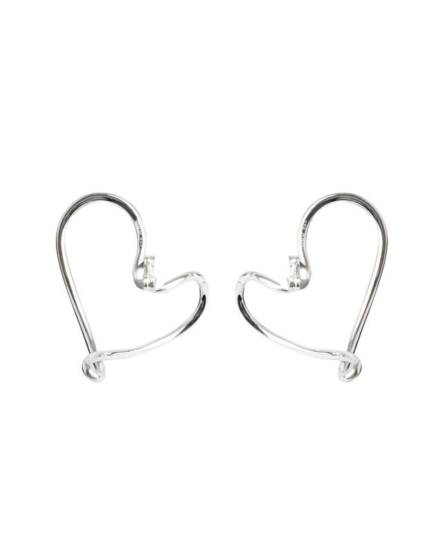 DANCING HEARTS EARRINGS - SILVER DANHE-EA-148 -SILVER BAR JEWELLERY 