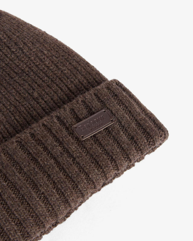 CARLTON BEANIE HAT - MID BROWN MHA0449BR51 -MID BROWN BARBOUR 