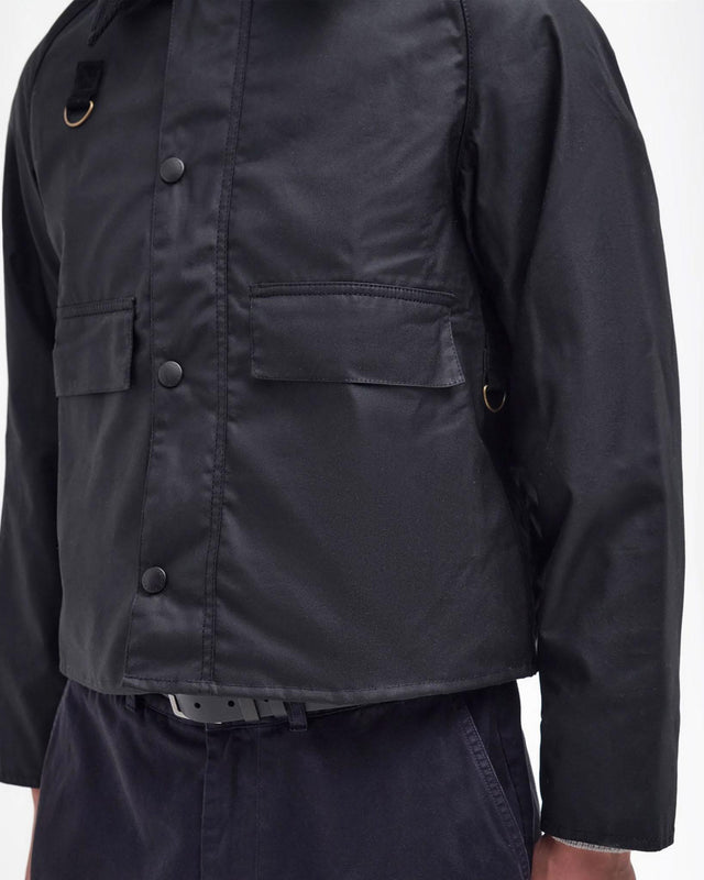 SPEY WAX JACKET - BLACK MWX1212BK71 -BLACK BARBOUR 