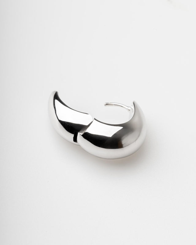 ICE HOOPS MEDIUM - SILVER 100511 -SILVER TOM WOOD 