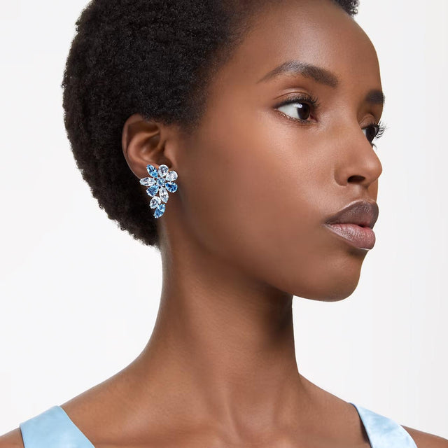 GEMA PENDANT - BLUE/RHODIUM PLATED<BR/> 5666016 BLU/RHS SWAROVSKI 