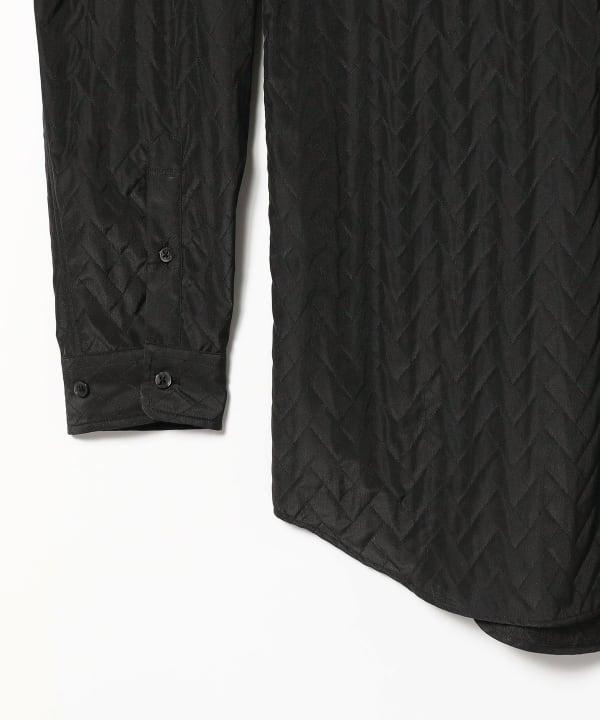 IG RE QUILT SHIRT - BLACK 2311-0141-262 19 BEAMS 