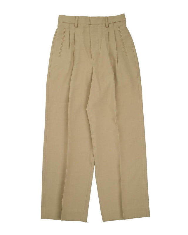 STRAIGHT FIT TROUSERS - TAUPE