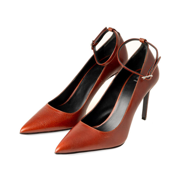 STILLETOES 9 CM HEEL - BROWN FSV604.882 -BROWN AMI PARIS 