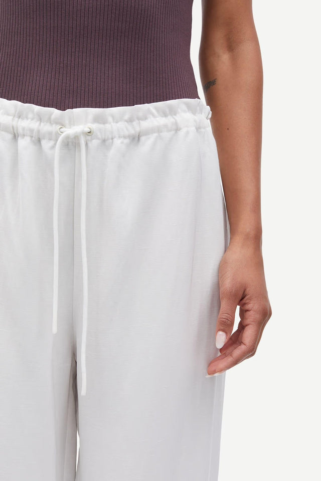SATOPIARY TROUSERS - EGRET F25100082 -EGRET SAMSOE SAMSOE 