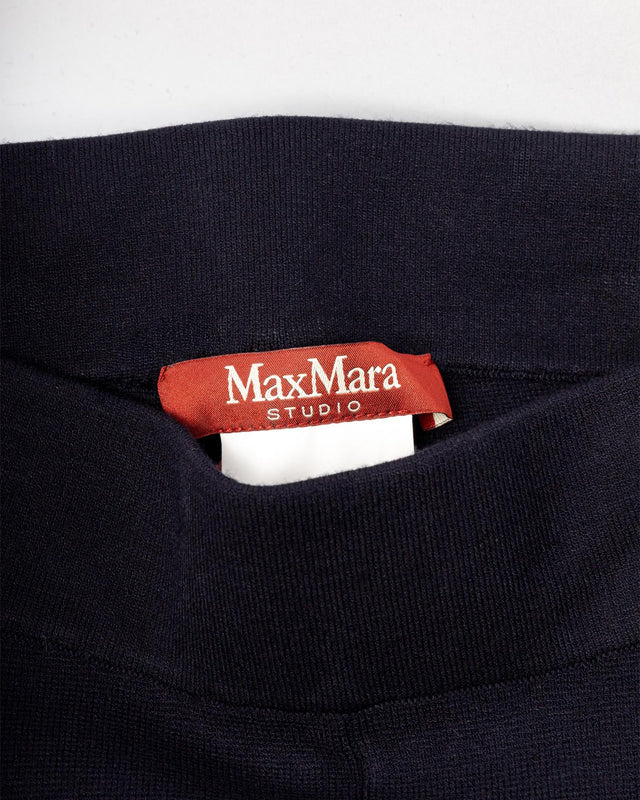 MARZIA KNITTED TROUSER - NAVY BLUE 2526336011600 -004 MAX MARA 