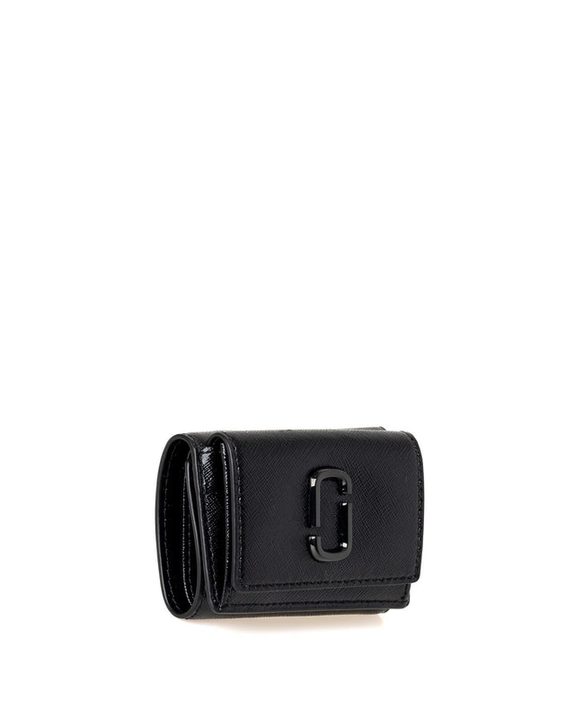 THE UTILITY SNAPSHOT DTM MINI TRIFOLD WALLET - BLACK 2F3SMP049S07 -001 BLACK MARC JACOBS 