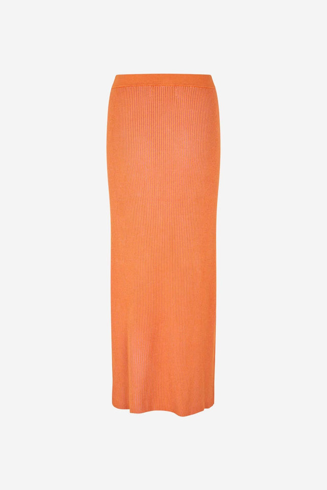 SACHERYL SKIRT - AUTUMN MAPLE MEL. F25100047 -AUTUMN MAPLE MEL. SAMSOE SAMSOE 