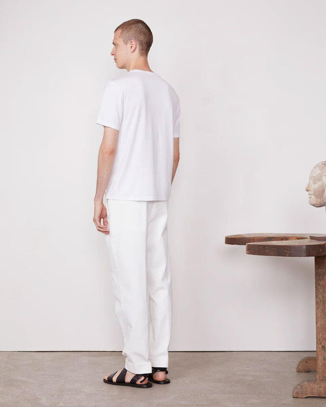 T-SHIRT LYOCEL COTON - WHITE S25MTEE217R -WHITE OFFICINE GENERALE 