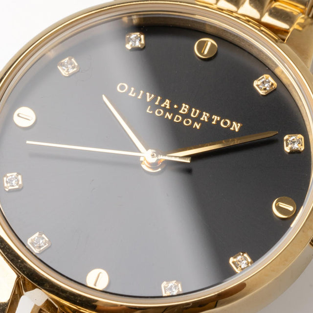 CLASSICS DIAL WATCH - GOLD/ BLACK OB16SE17 -GOLD/ BLACK DIAL OLIVIA BURTON 