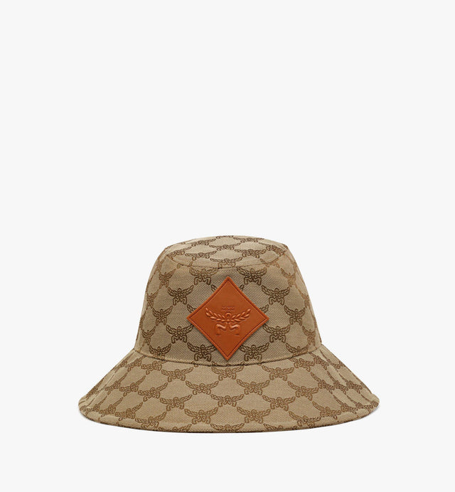 BREITER ANGLERHUT IN LAURETOS-DENIM-JACQUARD - BEIGE MEHESMM02IG058 BEIGE MCM 
