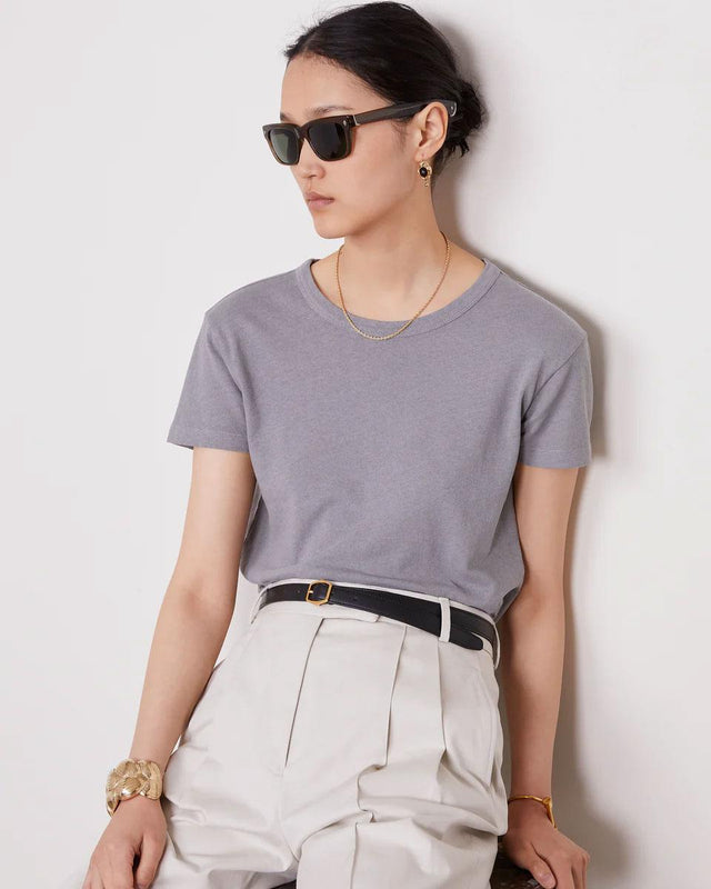 LARA T-SHIRT - ELEPHANT GREY S25WTEE204 -ELEPHANT GREY OFFICINE GENERALE 