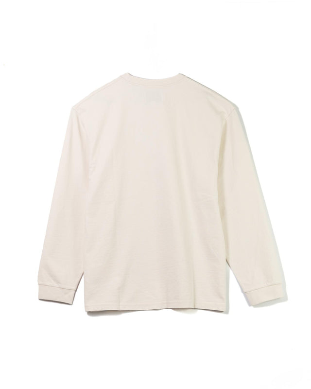 HAYDEN LONG SLEEVE TEE JOLT - ECRU WI00-TEE-HAY-APF-ECR -ECRU WAX LONDON 
