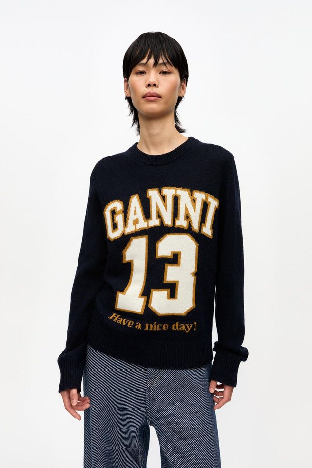 GRAPHIC BASEBALL CREWNECK - SKY CAPTAIN