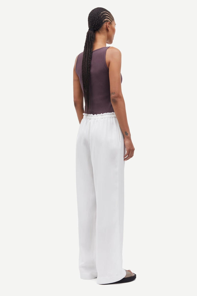 SATOPIARY TROUSERS - EGRET F25100082 -EGRET SAMSOE SAMSOE 