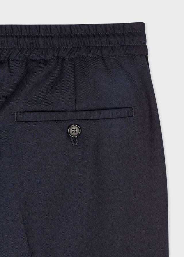 A SUIT TO TRAVEL IN DRAWSTRING-WAIST WOOL TROUSERS - NAVY M1R-921T-G00001 -49 Navy PAUL SMITH 