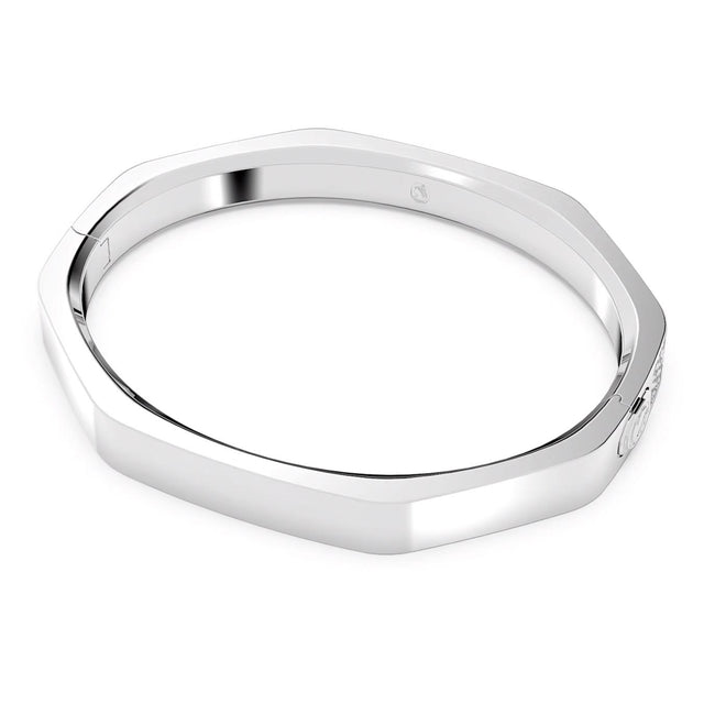 DEXTERA BANGLE OCTAGON SHAPE - WHITE/RHODIUM PLATED 5655624 CRY/RHS SWAROVSKI 