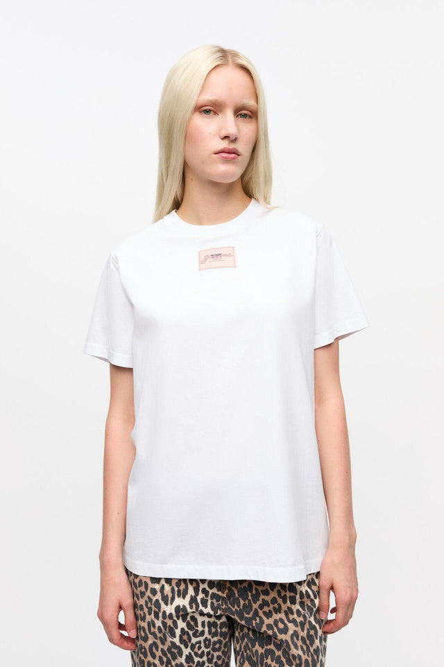BASIC COLLAGE RELAXED T-SHIRT - BRIGHT WHITE