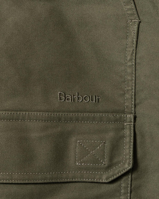 NEWBIRCH OVERSIZED COTTON SATEEN OVERSHIRT - FOREST MOS0437GN91 -FOREST BARBOUR 