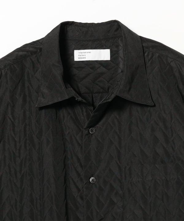 IG RE QUILT SHIRT - BLACK 2311-0141-262 19 BEAMS 