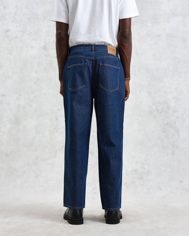 LOOSE FIT JEAN DENIM - DARK WASH AW24-DEN-LOO-BLV-BKW -DARK WASH WAX LONDON 