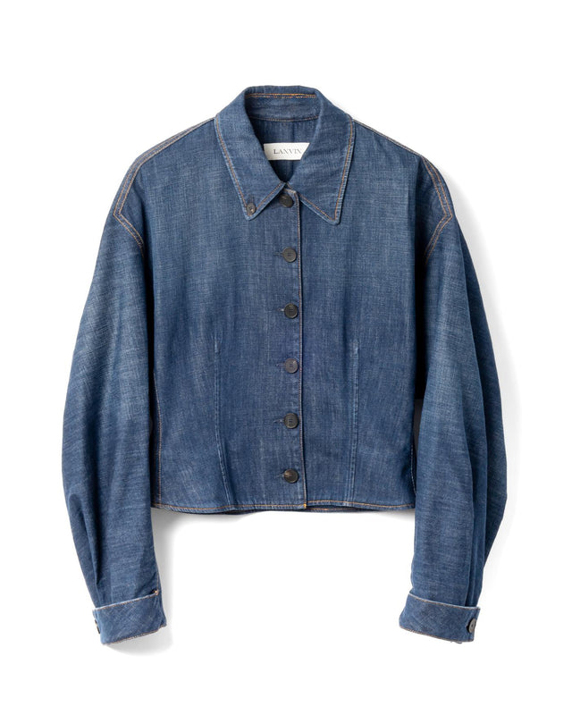 FITTED WAIST JACKET - MEDIUM BLUE RW-CO0313-D089-E25 -23 MEDIUM BLUE LANVIN 
