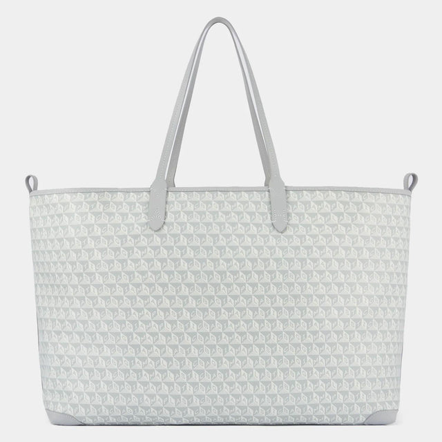 I AM A PLASTIC BAG XL TOTE MULTI-POCKET WINK - FROST 180986 FROST ANYA HINDMARCH 