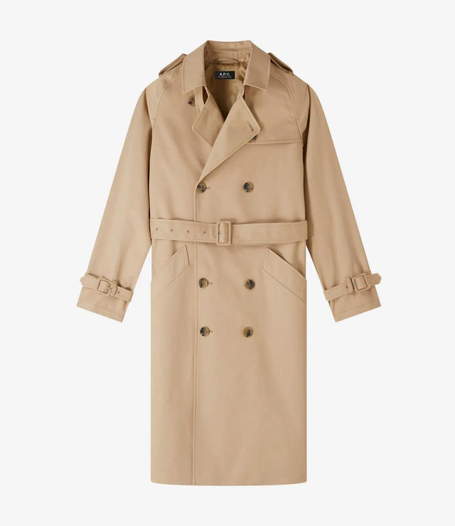 GRETA TRENCH COAT - BEIGE COZBA-F01150 1BEIGE A.P.C. 