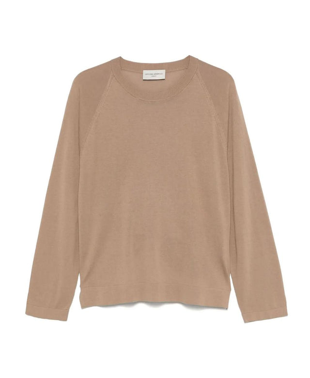 NATE SWEATER - DRY BROWN S25MKNT307 -DRY BROWN OFFICINE GENERALE 
