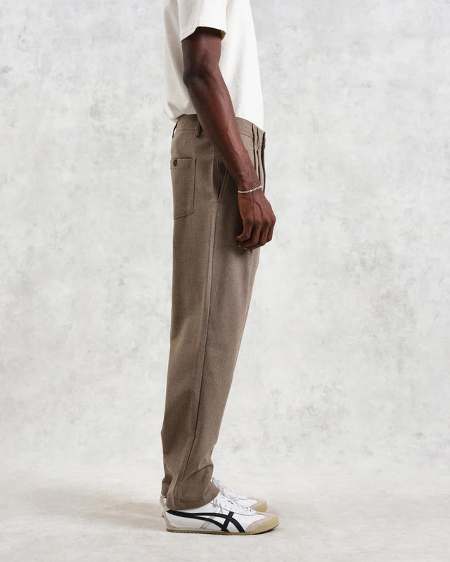 RALEIGH TROUSER CHEVRON - NATURAL AW24-TRO-PLE-AYH-NAT -NATURAL WAX LONDON 