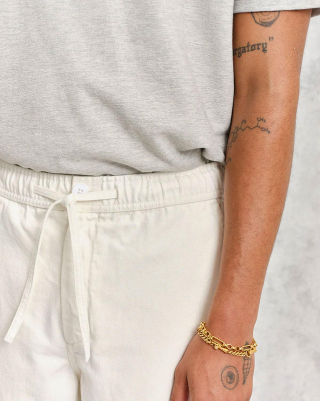 KURT ORGANIC COTTON TROUSER - OFF WHITE WI00-TRO-KUR-ALA-OFW -OFF-WHITE WAX LONDON 