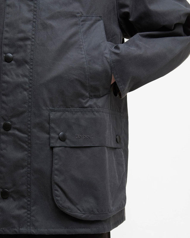 OVERSIZED BEDALE WAX JACKET - GREY MWX1679GY93 -GREY BARBOUR 