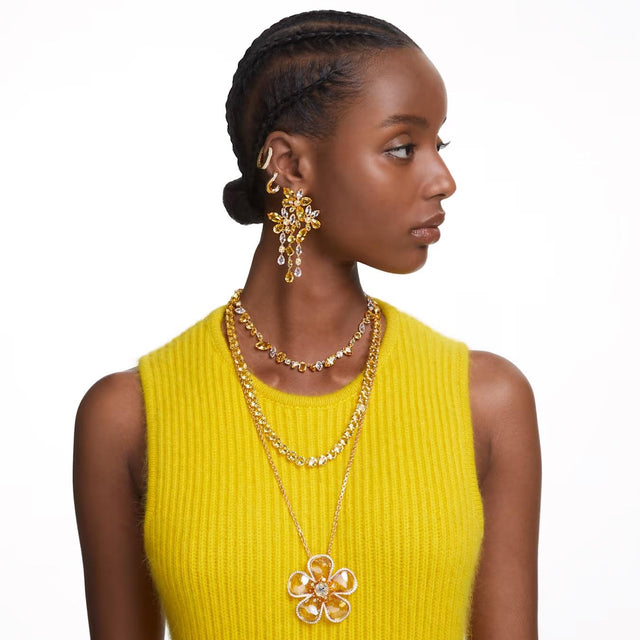 GEMA NECKLACE - YELLOW/GOLD-TONE PLATED 5652800 YEL/GOS SWAROVSKI 