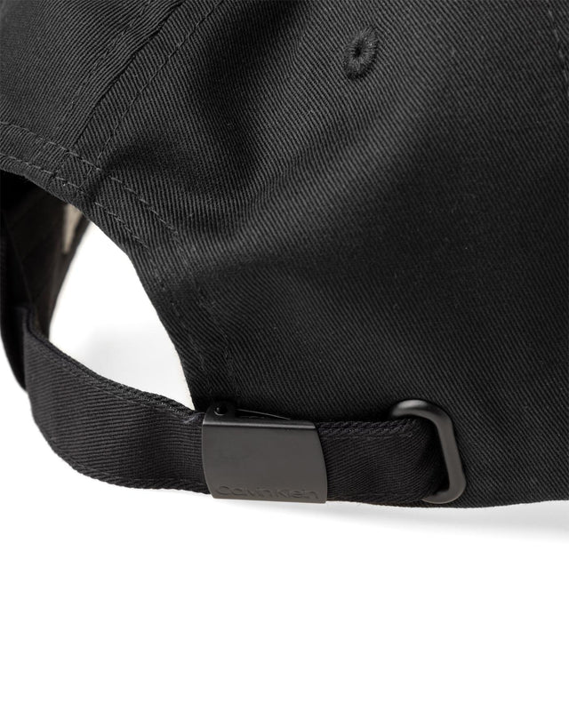 COTTON TWILL CAP - BLACK