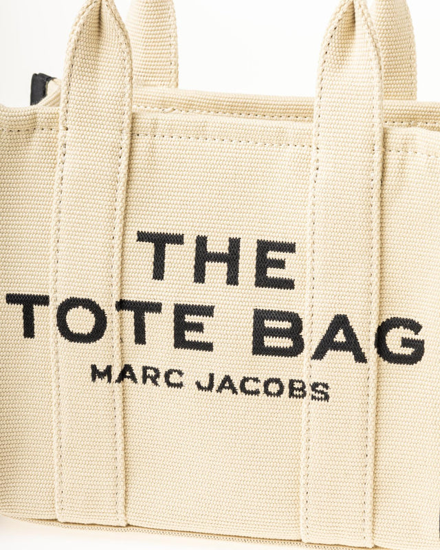 THE JACQUARD SMALL TOTE BAG - WARM SAND
