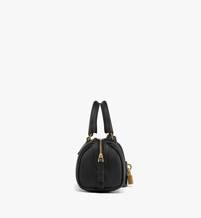 ELLA BOSTON BAG IN MAXI MONOGRAM LEATHER - BLACK MWBESEA04BK001 BLACK MCM 