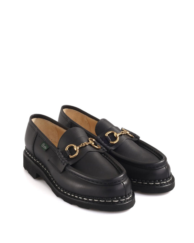 ORSAYTI LEATHER SHOES - BLACK INK 202412 -LIS NOIR INK PARABOOT 